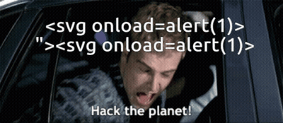A Man In A Car With The Words Hack The Planet GIF