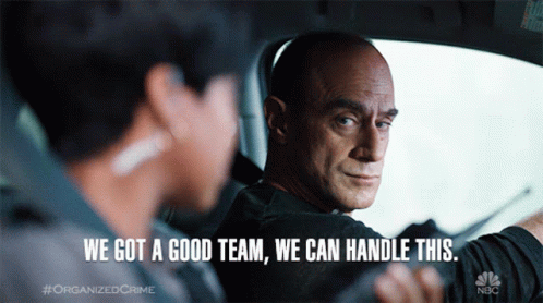 A Man In A Car With The Words " We Got A Good Team We Can Handle This " GIF