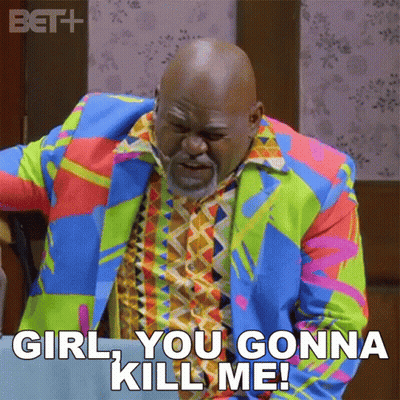 A Man In A Colorful Suit Is Saying Girl You Gonna Kill Me GIF