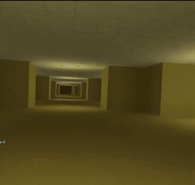 A Man In A Cowboy Hat Is Running In A Hallway GIF