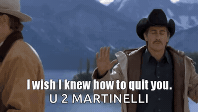 A Man In A Cowboy Hat Is Saying " I Wish I Knew How To Quit You " GIF