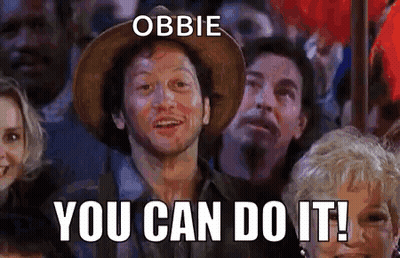 A Man In A Cowboy Hat Is Surrounded By People And Says You Can Do It GIF