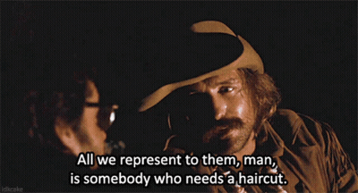 A Man In A Cowboy Hat Says " All We Represent To Them " GIF