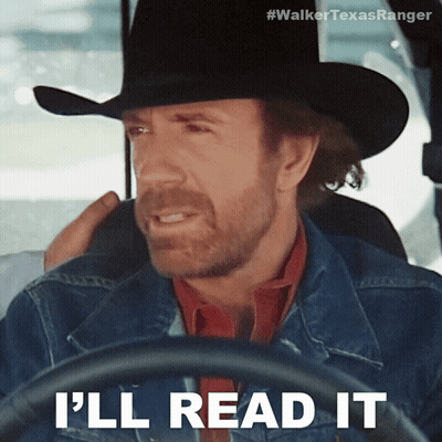 A Man In A Cowboy Hat Says I 'Ll Read It While Driving GIF