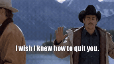 A Man In A Cowboy Hat Says That He Wishes He Knew How To Quit You GIF
