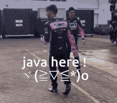 A Man In A Dbwt Alpine Racing Uniform Talks To Another Man In A Parking Lot GIF