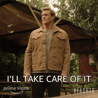 A Man In A Denim Jacket Says I 'Ll Take Care Of It In Front Of A Canopy GIF