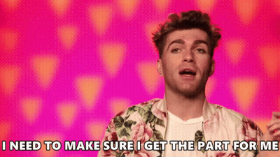 A Man In A Floral Shirt Is Saying I Need To Make Sure I Get The Part For Me GIF
