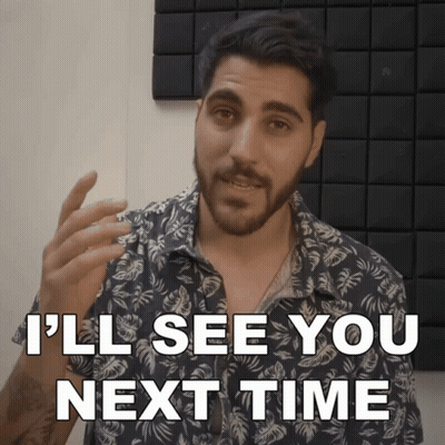 A Man In A Floral Shirt Says I 'Ll See You Next Time GIF