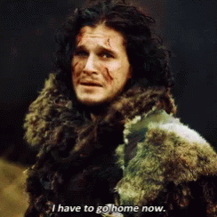 A Man In A Fur Coat Is Saying I Have To Go Home Now GIF