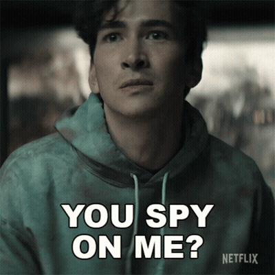 A Man In A Green Hoodie Says You Spy On Me Netflix GIF