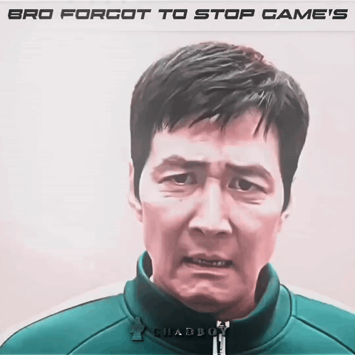 A Man In A Green Jacket With The Words Bro Forgot To Stop Game 'S GIF