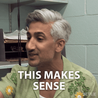 a man in a green shirt says this makes sense in a netflix advertisement