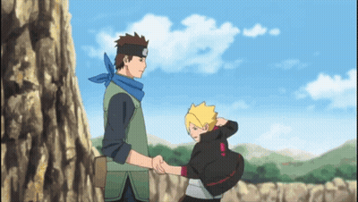 A Man In A Green Vest Is Shaking Hands With A Boy In A Black Hoodie GIF