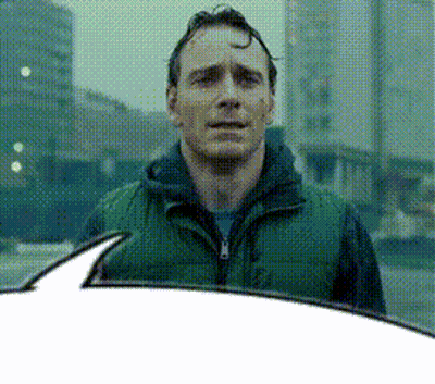 A Man In A Green Vest Is Standing In Front Of A Building GIF