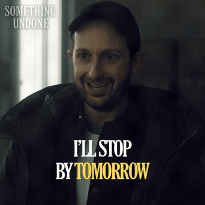 A Man In A Hat Is Smiling And Says I 'Ll Stop By Tomorrow GIF