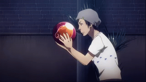 A Man In A Hat Is Throwing A Ball In A Cartoon . GIF