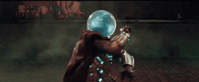 A Man In A Helmet Is Surrounded By Green Smoke GIF