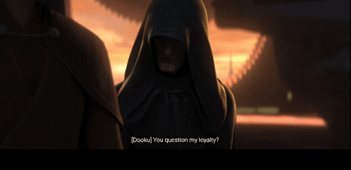 A Man In A Hooded Cloak Says " Always " GIF