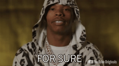 A Man In A Hooded Jacket Is Saying For Sure . GIF