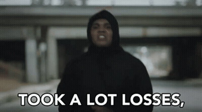 A Man In A Hooded Jacket Is Saying Took A Lot Losses GIF
