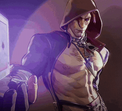 A Man In A Hooded Jacket With A Necklace Around His Neck GIF