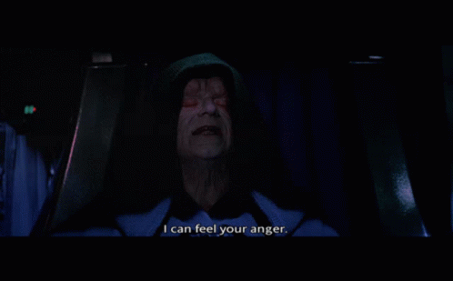 A Man In A Hooded Robe Says I Can Feel Your Anger GIF