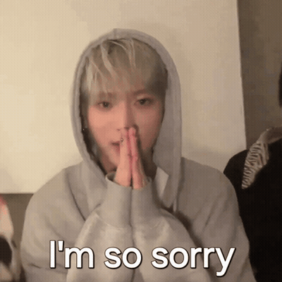 A Man In A Hoodie Is Saying " I 'M So Sorry " GIF