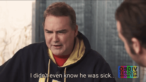 A Man In A Hoodie Says I Didn T Even Know He Was Sick GIF