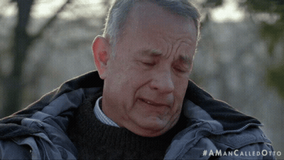 A Man In A Jacket Is Crying With The Hashtag #Amancalledotto GIF