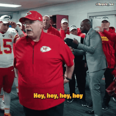 A Man In A Kc Jersey Says Hey Hey Hey Hey GIF