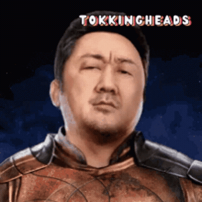 A Man In A Knight 'S Armor With The Words Tokingheads Above Him GIF