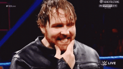 A Man In A Leather Jacket Is Making A Funny Face During A Wrestling Match On Sky Sports Hd Live GIF