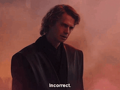 A Man In A Leather Jacket Is Standing In Front Of A Red Background And Saying Incorrect . GIF