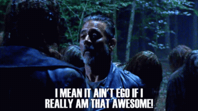 A Man In A Leather Jacket Says I Mean It Ain 'T Eco If I Really Am That Awesome GIF