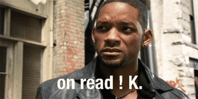 A Man In A Leather Jacket Says " On Read K. " GIF