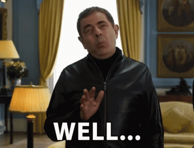 A Man In A Leather Jacket Says Well GIF