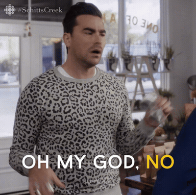 A Man In A Leopard Print Sweater Is Saying Oh My God No GIF