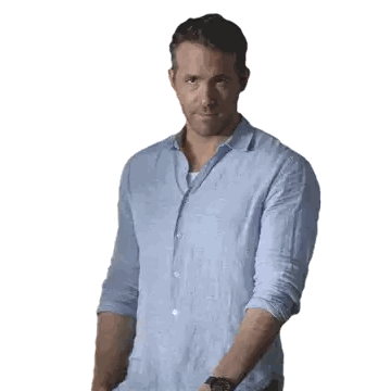 A Man In A Light Blue Shirt Is Standing With His Arms Crossed Sticker