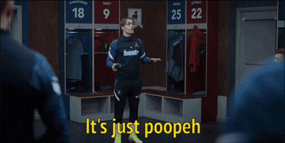A Man In A Locker Room Says It 'S Just Poopehn GIF