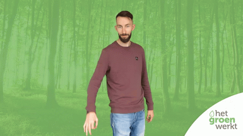 A Man In A Maroon Shirt Is Giving An Ok Sign In Front Of A Green Background That Says Chapeau GIF