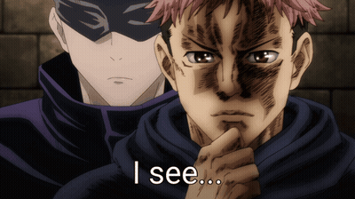 A Man In A Mask Stands Next To Another Man With The Words I See On The Bottom GIF