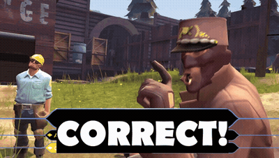 A Man In A Military Hat Stands In Front Of A Correct Sign GIF