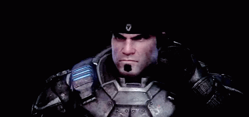 A Man In A Military Uniform Has A Badge On His Hat That Says ' Army ' GIF