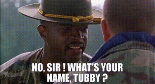 A Man In A Military Uniform Is Talking To Another Man In A Military Uniform . GIF