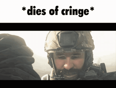 A Man In A Military Uniform Is Talking To Another Man In A Video Game GIF