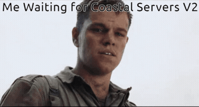 A Man In A Military Uniform Is Waiting For Coastal Servers V2 . GIF