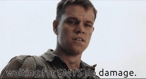 A Man In A Military Uniform Is Waiting For Smt5 No Damage . GIF
