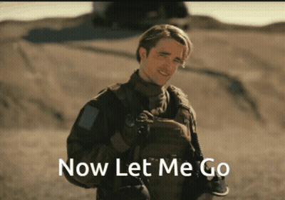 A Man In A Military Uniform With The Words Now Let Me Go On The Bottom GIF