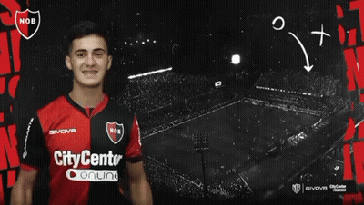 A Man In A Nob Jersey Stands In Front Of A Sign That Says Igood 00000L GIF